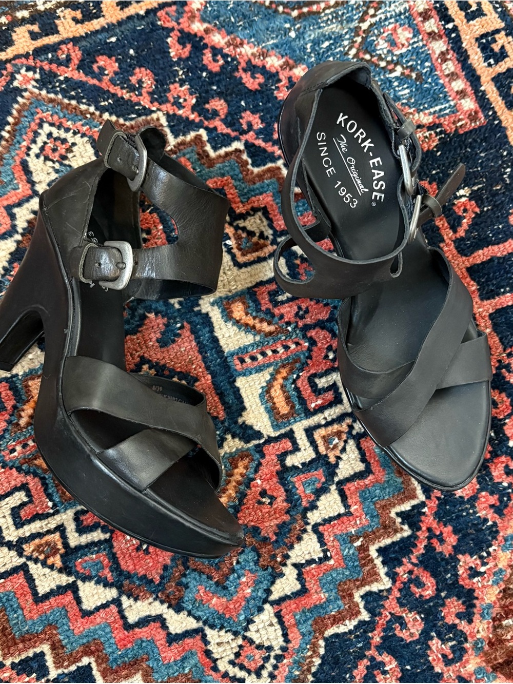 Kork-Ease Teresa Ankle Strap Heel Platform Sandals